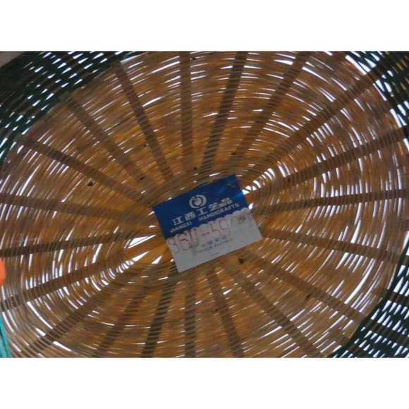 Vintage Parrot Decorative Basket Made in China With Vintage Label - Picture 6 of 7